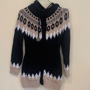 H &M suéter dark brown xs size